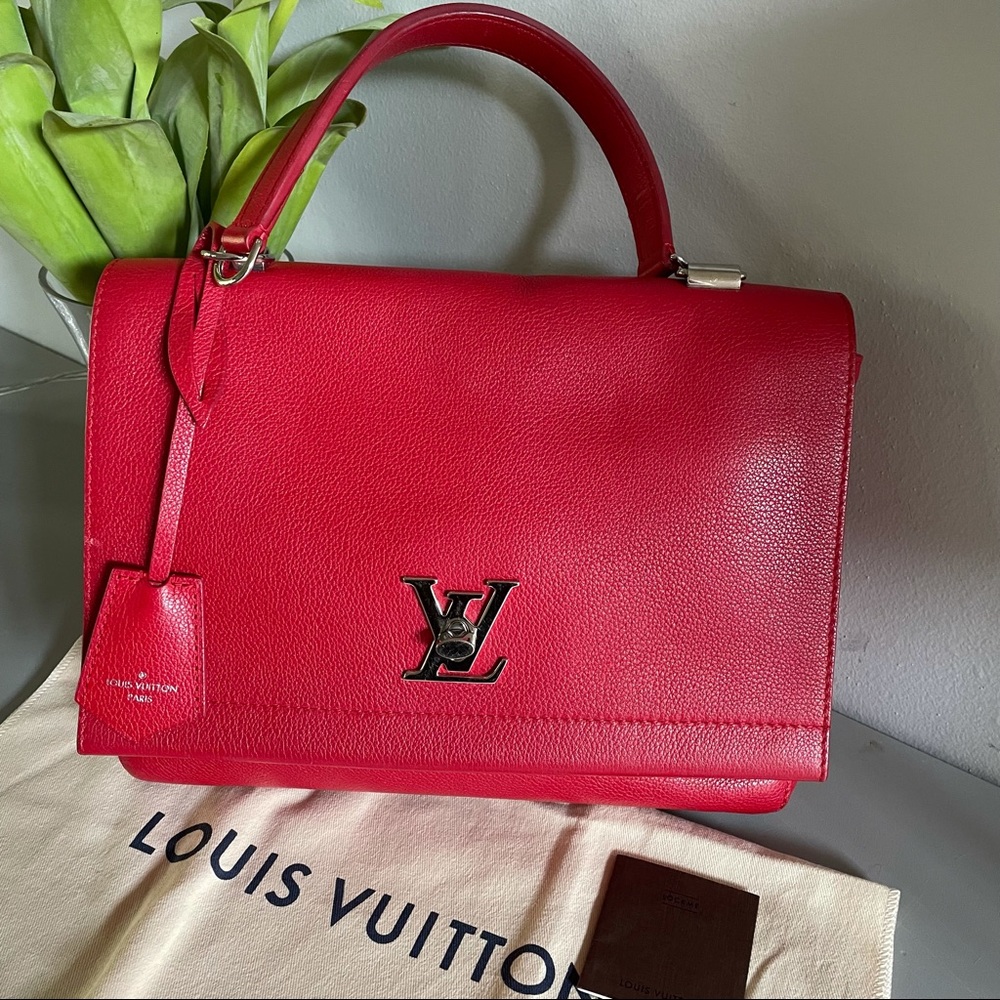 Louis Vuitton Lockme II Red Leather Bag